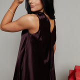 Belinda Asymmetric Satin Top