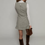 Cecily Houndstooth Mini Dress
