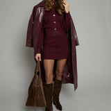 Robyn Sweater Mini Skirt