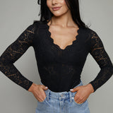 Megan Floral Lace Bodysuit