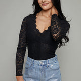Megan Floral Lace Bodysuit