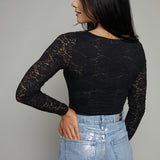 Megan Floral Lace Bodysuit
