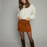 Joan Twill Tie Bow Skirt