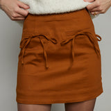 Joan Twill Tie Bow Skirt