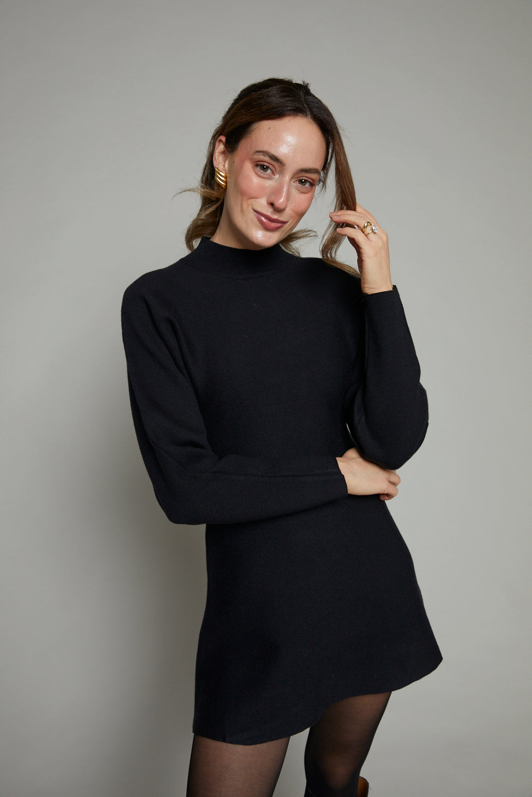 Jovie Peplum Sweater Mini Dress No. 14 Jovie Peplum Sweater Mini Dress No. 14