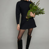 Jovie Peplum Sweater Mini Dress