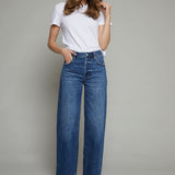 Tommy High Rise Bowed Wide Leg Jean - Fulton