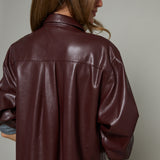 Mandy Faux Leather Shirt