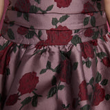 Cecily Floral Jacquard Bubble Hem Dress