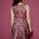 Kendall Floral Jacquard Mini Dress