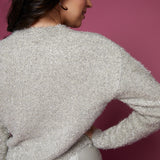 Madi Tinsel Yarn Cropped Sweater