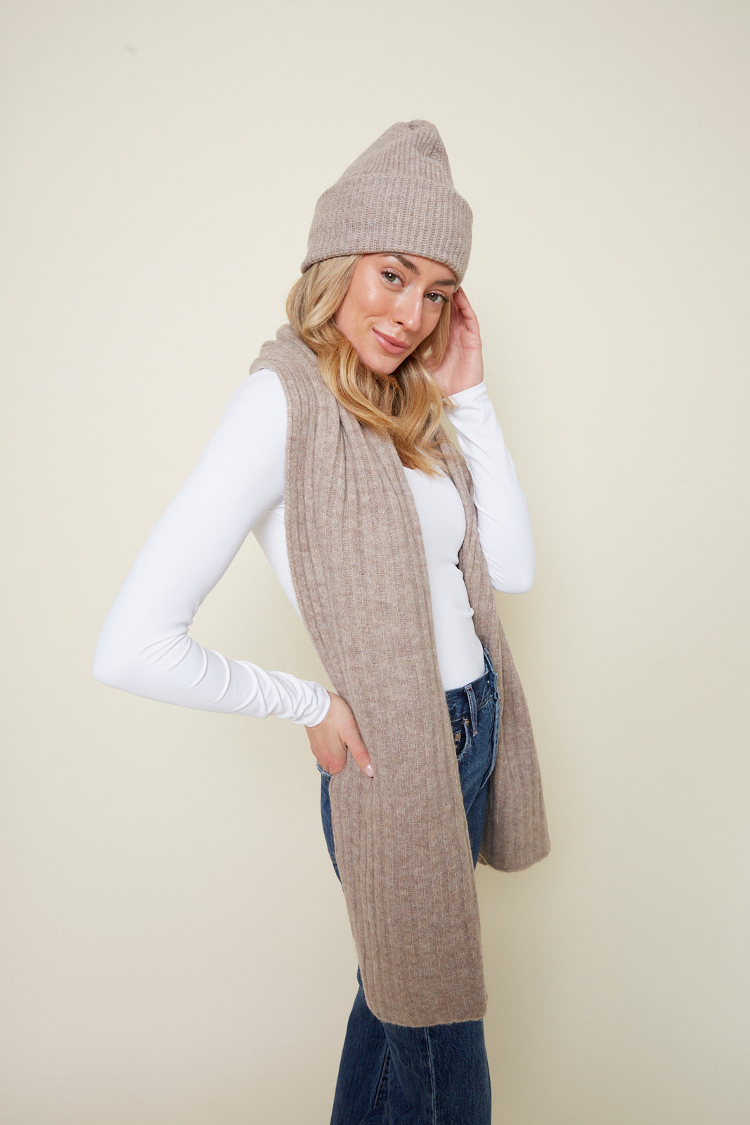Maria Ribbed Scarf