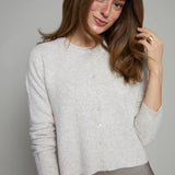 Phoebe Relaxed Cardigan - Oatmeal Heather