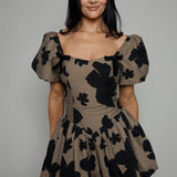 Jillian Floral Jacquard Mini Dress