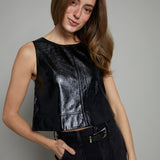 Sierra Vinyl Crop Top