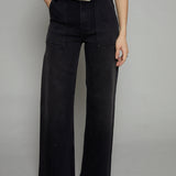 Lana High Rise Utility Wide Leg Jeans - Collins