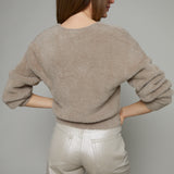 Giada Fluffy Crop Cardigan