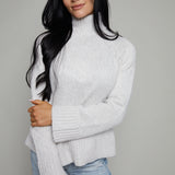 Vienna Funnel Neck Sweater - Turtle Dove