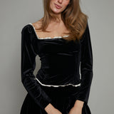 Charlie Velvet Corset Top
