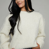 Mae Terry Knit Sweater - Cream