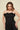 Helena Black Pleated Midi Dress