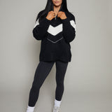 Brittney Chevron Colorblock Sweater