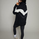 Brittney Chevron Colorblock Sweater