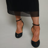 Blaire Polka Dot Mesh Maxi Dress