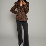 Lexie Double Collared Leopard Jacket