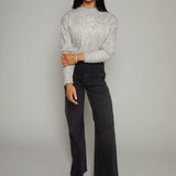 Madi Tinsel Yarn Cropped Sweater