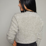 Madi Tinsel Yarn Cropped Sweater