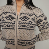 Otis Fair Isle Zip Cardigan