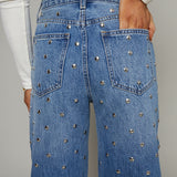 Tianna Studded High Rise Baggy Jeans - Charmed