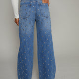 Tianna Studded High Rise Baggy Jeans - Charmed