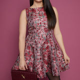 Kendall Floral Jacquard Mini Dress