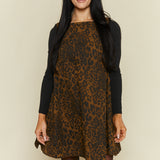 Leslie Leopard Print Mini Dress