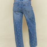 Tianna Studded High Rise Baggy Jeans - Charmed