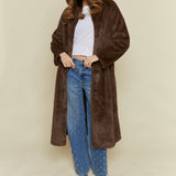 Justine Long Faux Fur Coat