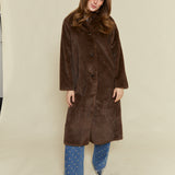 Justine Long Faux Fur Coat