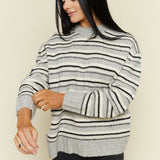 Marina Oversized Variegated Striped Sweater