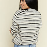 Marina Oversized Variegated Striped Sweater