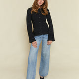 Frankie Cinched Waist Cardigan - Noir