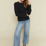 Frankie Cinched Waist Cardigan - Noir