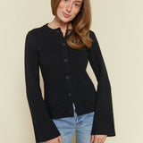 Frankie Cinched Waist Cardigan - Noir