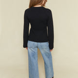 Frankie Cinched Waist Cardigan - Noir