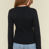 Frankie Cinched Waist Cardigan - Noir