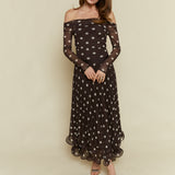 Amber Polka Dot Mesh Bodysuit