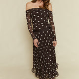 Amber Polka Dot Mesh Bodysuit