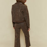 Jordan Flared Faux Leather Pant