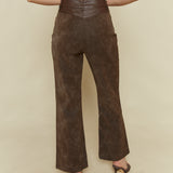 Jordan Flared Faux Leather Pant